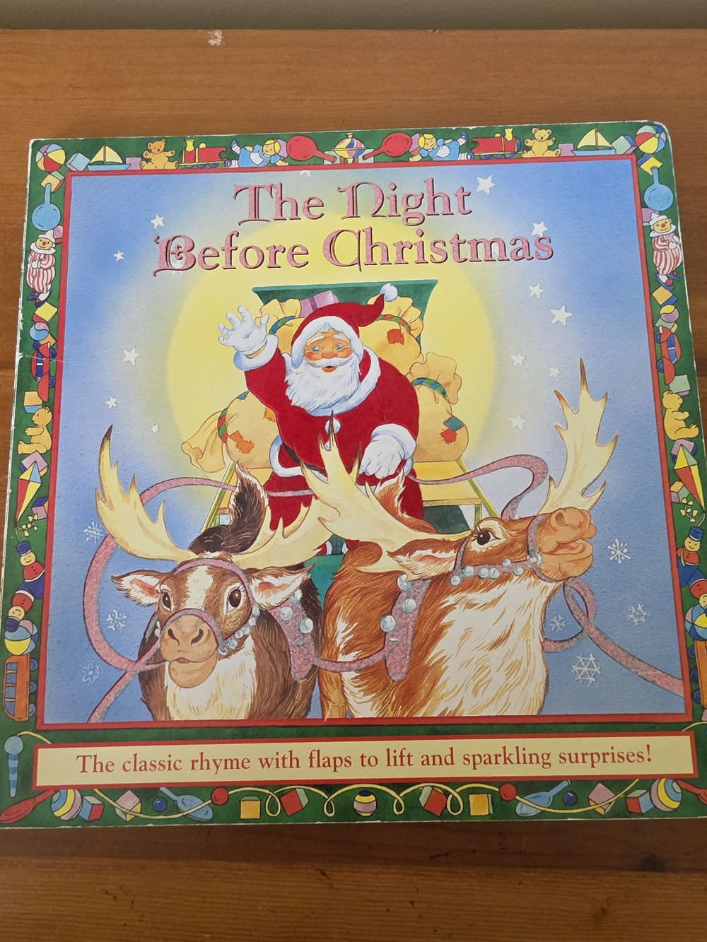 The Night Before Christmas Holiday Book - Red and Blue Illustrated Cover